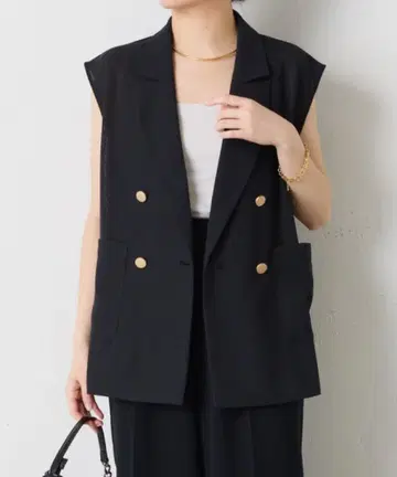 [새상품급] 메쉬 베스트 콜라주 개럴개런트