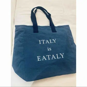 [미사용 새상품] eataly 이탈리아 한정 토트백 데님풍
