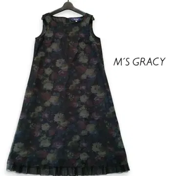 새상품급 M'S GRACY 2024 SS 튤 밑단 프릴 원피스