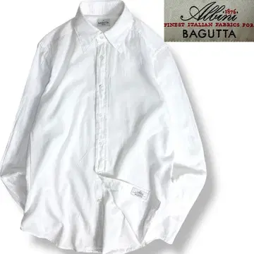 J3118 새상품급 바구타 드레스 셔츠 화이트 38/15 BAGUTTA