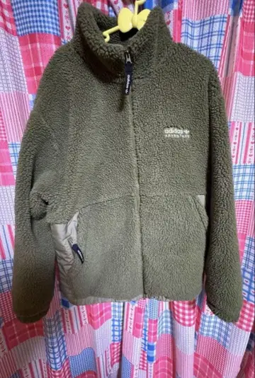 adidas 플리스 자켓 보아 자켓 올리브 그린