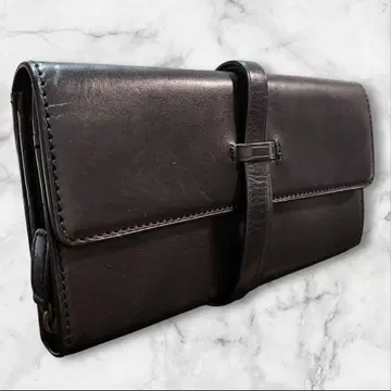 Ralph Lauren 랄프 로렌 장지갑 가죽 블랙 라운드 지퍼