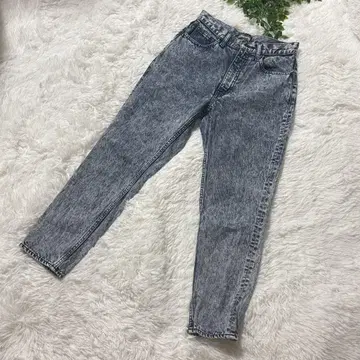 MOUSSY 마우지 빈티지풍 케미컬 워시 데님 팬츠 26