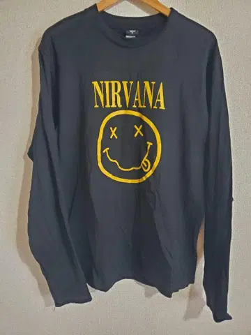 GTS NIRVANA 롱 슬리브 T셔츠 블랙