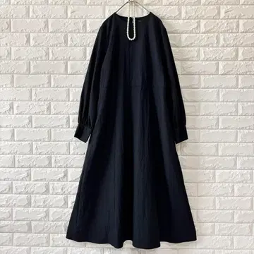 BARNEYS NEWYORK 롱 원피스 36 블랙 플레어 A 라인