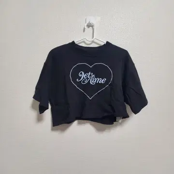 jouetie 미니 기장 T셔츠 하트 크롭 M 사이즈