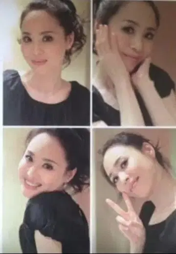 마츠다 세이코 씨 착용 퍼프 슬리브 백리본 블라우스 블랙