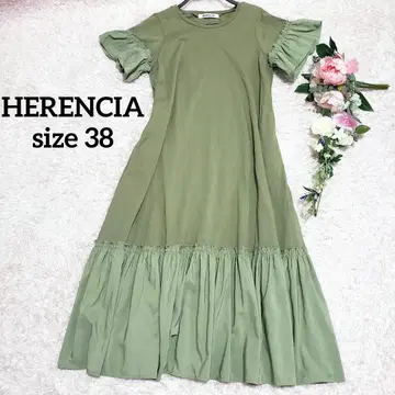 HERENCIA 헤렌치아 프릴 롱 원피스 T셔츠 원피스