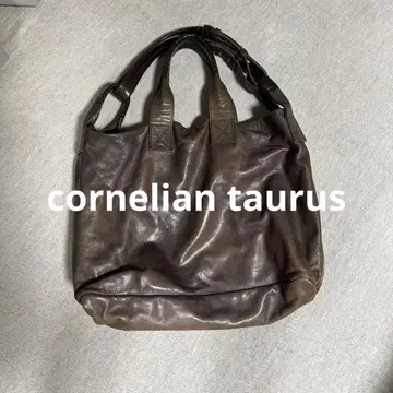 cornelian taurus 브라운 그레이 2way 토트백