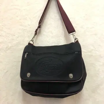 Lacoste 라코스테 나일론 숄더백 블랙