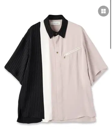 CULLNI 더블 새틴 바이 컬러 S/S 셔츠