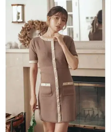 다리치 미니 원피스 왕홍