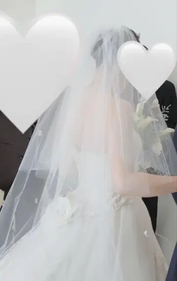 웨딩 베일 장갑 포함