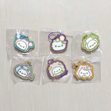 포메라니안 모치 별자리 메탈 참 별자리 키링 가챠가챠 가챠