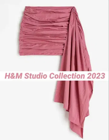 H&M 스튜디오 컬렉션 미니 스커트 H&M 디자이너 콜라보