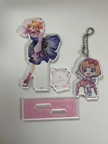 HoneyWorks 나루미 모나 아크릴 스탠드 아크링 키링