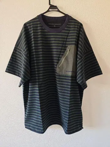 WIDE POCKET STRIPE T-SHIRT