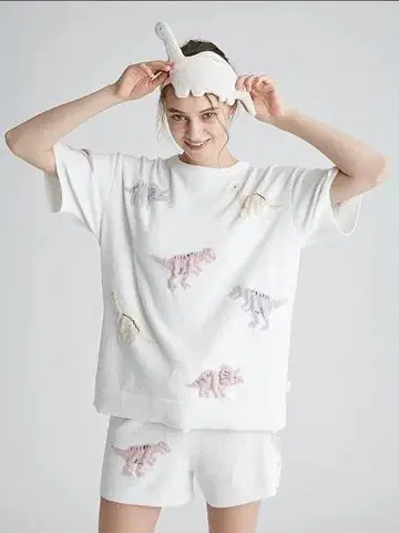 온라인 한정 [젤라또피케] 다이너소어 자카드 풀오버 셋업