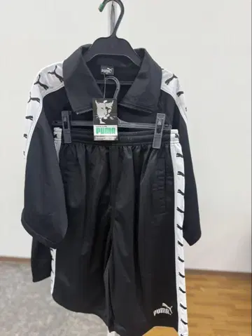 PUMA 블랙 저지 세트