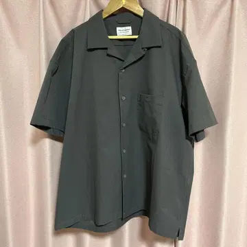 매뉴얼 알파벳 MA-S-434 쿨 도트 오픈 카라 셔츠