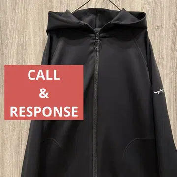 [ 인기 ] CALL&RESPONSE 블랙 풀 집업 후드티 구제 의류 M