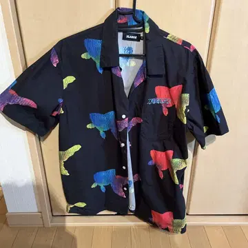 XLARGE 컬러풀한 물고기 디자인 반팔 셔츠 M