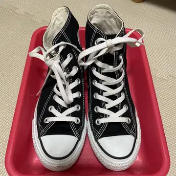 CONVERSE 하이컷 스니커즈 23 사이즈 블랙