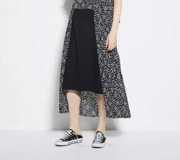 CONVERSETOKYO CLANE 콜라보 플리츠 롱 스커트