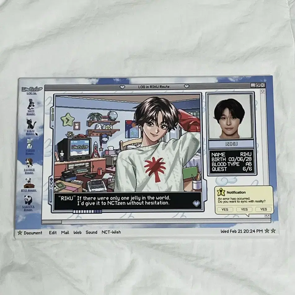 NCT - NCT WISH LOGIN キャラクターバッグ リク RIKU トレカ　付き NCT WISH LOGIN キャラクターバッグ リク RIKU トレカ 付き
