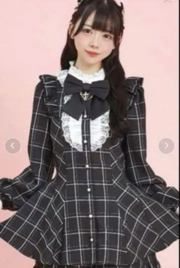 시크릿허니 액세서리 리본 레이스 프릴 셋업