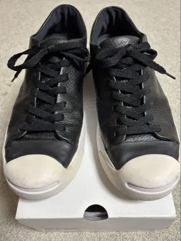 컨버스 잭 파셀 블랙 가죽 27cm