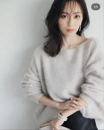 [새상품급] 아뉴앙스 / 라쿤 보트넥 니트 풀오버