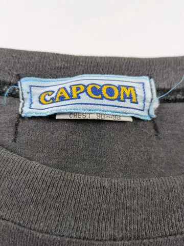 CAPCOM 스트리트 파이터 90년대 페이드 Vintage 티셔츠