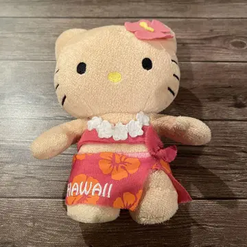 하와이 한정판 키티 봉제 인형 일광화상 키티