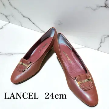 LANCEL 펌프스 24cm 브라운