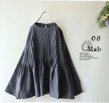 새상품 할인 08mab*그레이 계열*핀턱 풀오버 블라우스 린넨1004