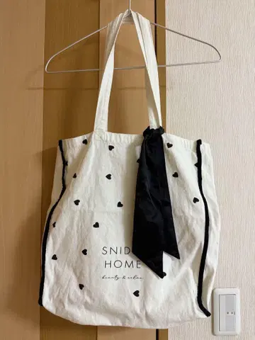 snidelhome 토트백 하트 무늬