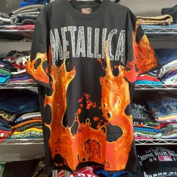 메탈리카 양면 프린트 밴드 T셔츠 L