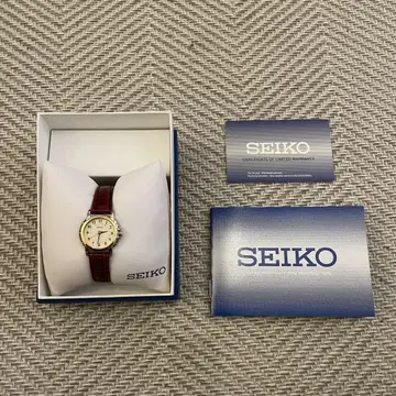SEIKO SXGA02 여성용 시계 레드 밴드