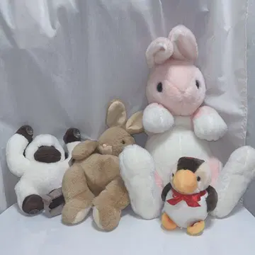 봉제 인형 토끼 물닭 고릴라 마스코트 헤이세이 레트로 묶음 판매