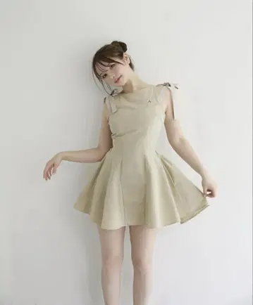 Jozy ribbon flare mini dress andmary
