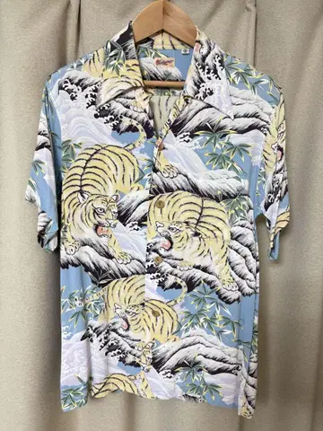 Surf Surf Toyo 학 알로하 셔츠 S