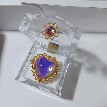 마루베리코 빅 하트 반지
