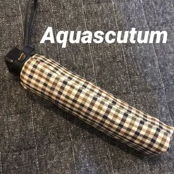 Aquascutum 아쿠아스큐텀 체크 무늬 접이식 우산