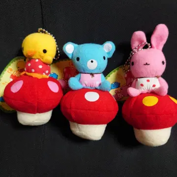 시나다 SHINADA 버섯 아이 봉제 인형 마스코트 병아리 곰 토끼