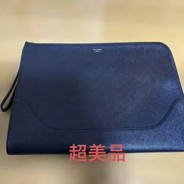 새상품급 펠레 모비다 클러치백 사피아노 가죽 블랙