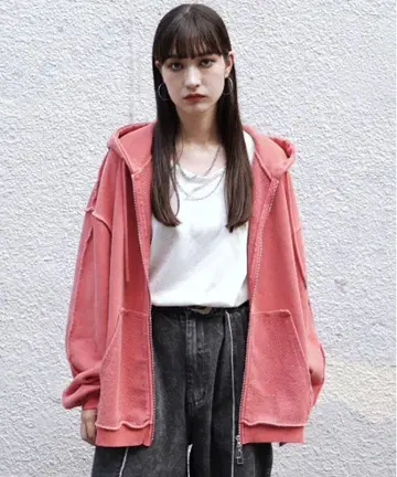 시노 후드티 레드 M 사이즈