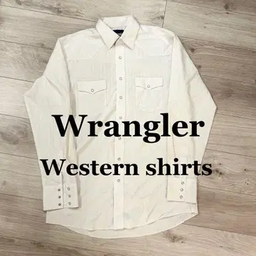 Wrangler 웨스턴 셔츠 75221 화이트 섀도우 스트라이프