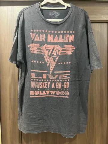 US 구제 의류 Van Halen Live 티셔츠 XL 그레이