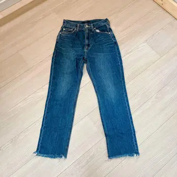 EMODA 스트레이트 데님 프린지 밑단